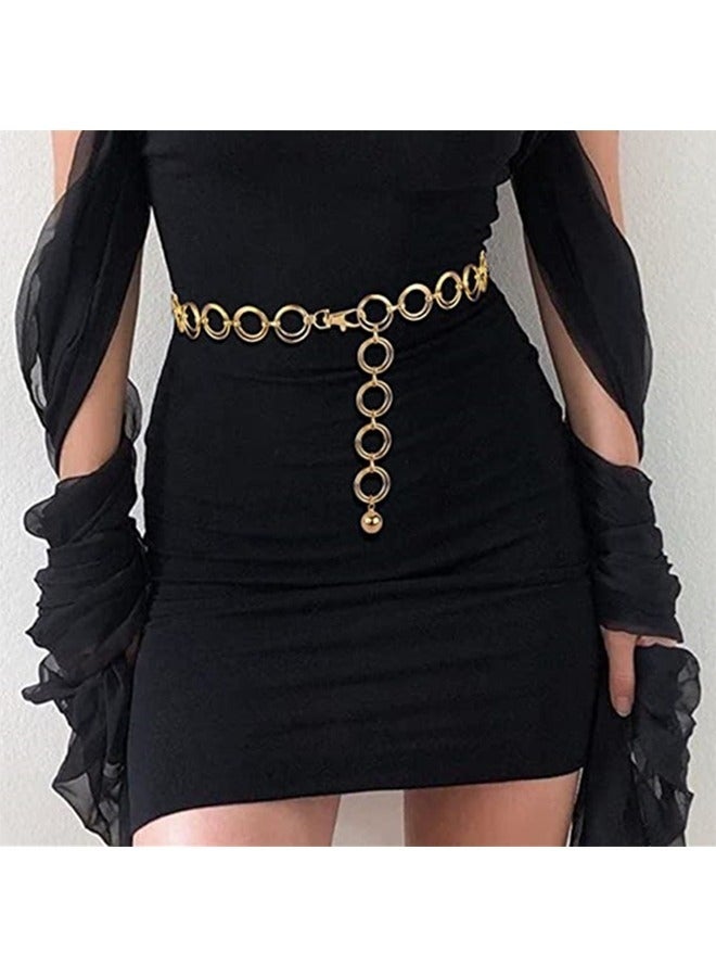 جيفت أحزمة سلسلة نسائية أنيقة متعددة الطبقات قابلة للتعديل، مكونة من 4 قطع - Image 4