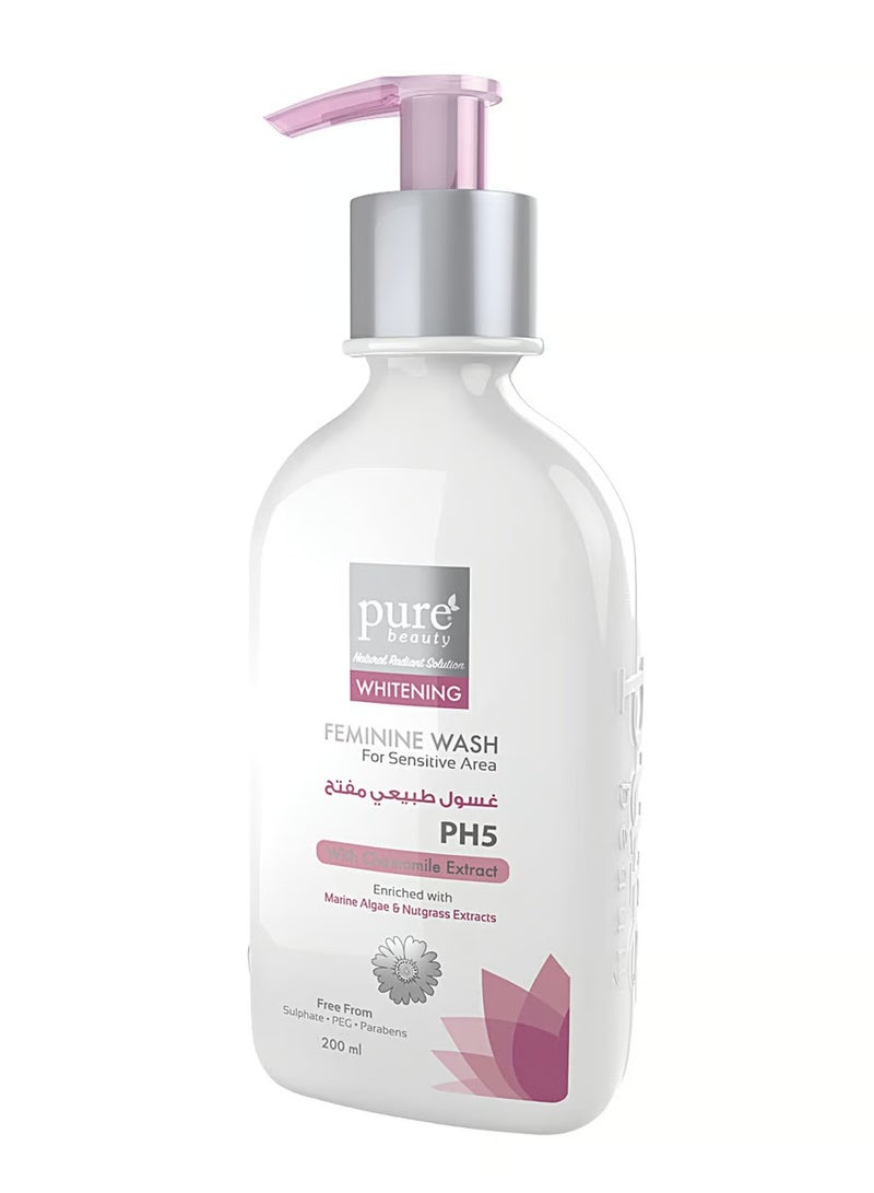 بيور بيوتي غسول أنثوي مبيض للمناطق الحساسة بدرجة حموضة 5 200 مل - Image 2