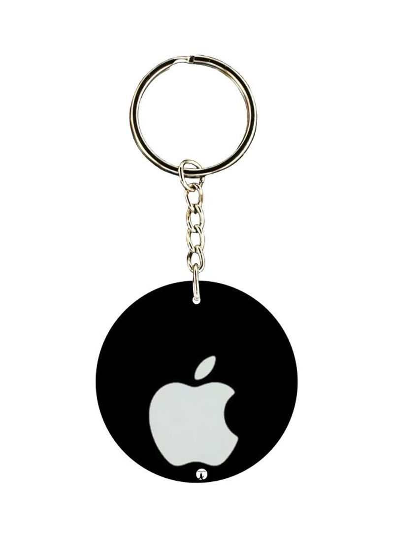 Apple Logo Printed Keychain
