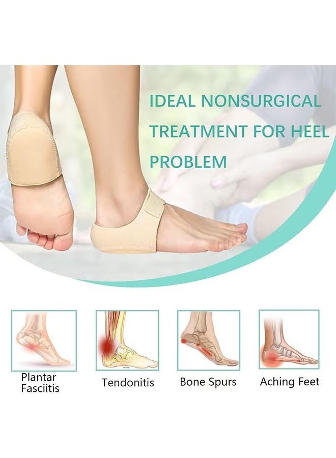 Plantar Fasciitis Socks with Arch Support, Heel Ankle Brace, Heel Pain Cracked, Achilles Tendinitis Blisters, Gel Heel Cushion Pads for Men Women(SIZE:35-40 ) - Image 2