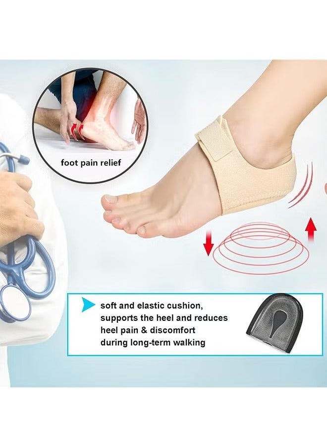 Plantar Fasciitis Socks with Arch Support, Heel Ankle Brace, Heel Pain Cracked, Achilles Tendinitis Blisters, Gel Heel Cushion Pads for Men Women(SIZE:35-40 ) - Image 4