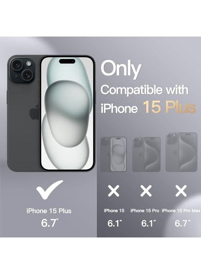 جي تيك جراب سيليكون لهاتف آيفون 15 بلس مقاس 6.7 بوصة، جراب حماية كامل للجسم ناعم الملمس مقاوم للصدمات، أسود - Image 2