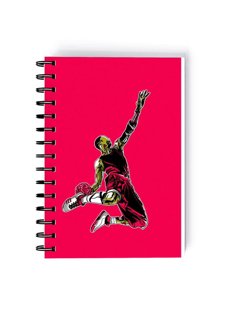 LOUD UNIVERSE Zombie Basketball Rectangle Spiral A4 Notebook Multicolour - Image 1