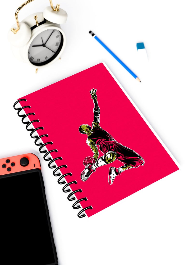 LOUD UNIVERSE Zombie Basketball Rectangle Spiral A4 Notebook Multicolour - Image 2