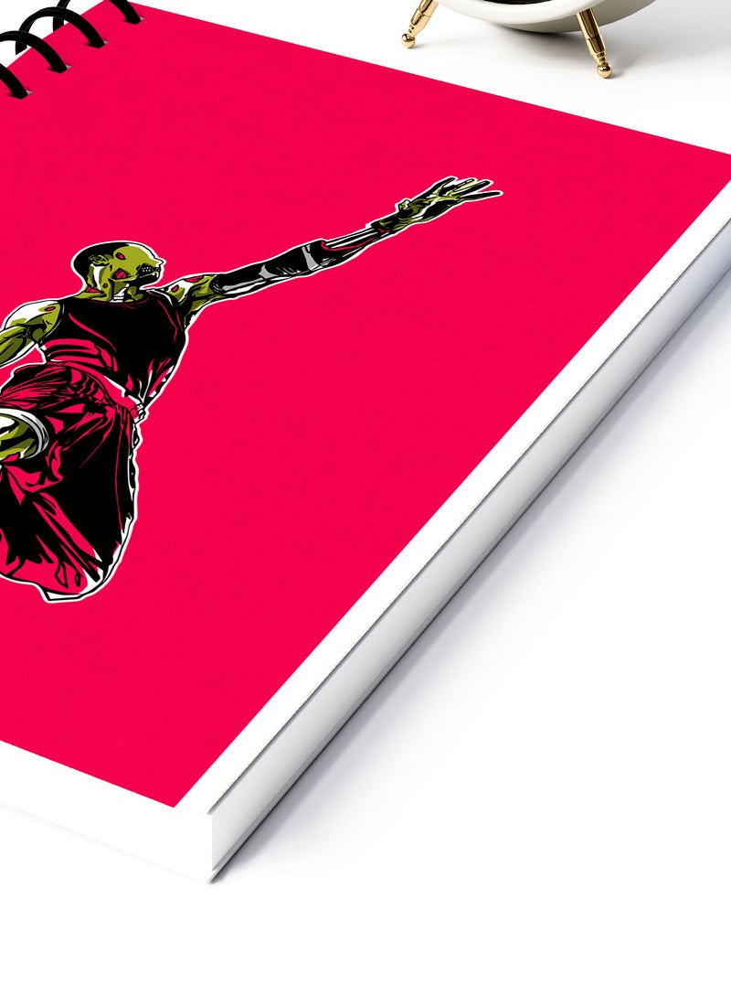 LOUD UNIVERSE Zombie Basketball Rectangle Spiral A4 Notebook Multicolour - Image 4