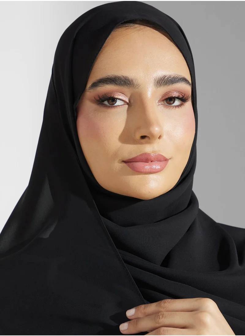 خزانة Embroidered Cuff Detail Abaya