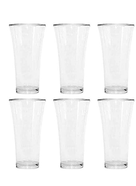 Everbuy - Everbuy® Cocktail Mocktail Wine Juice Glass ABS Polycarbonate Food-Grade Polypropylene Unbreakable Glass | Set of 6 Pcs | 300 ml - Image 1