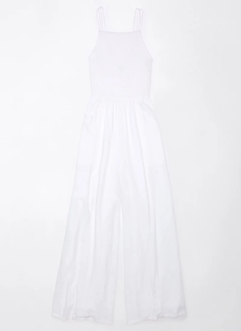 امريكان ايجل Smocked Wide-Leg Jumpsuit