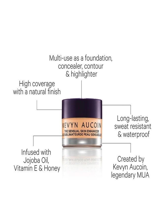 Kevyn Aucoin The Sensual Skin Enhancer (Deep) SX 16 shade: Evens skin tone. All-in-one foundation, concealer, highlight and contour. All skin types. Makeup artist go to that color corrects and covers. - Image 2