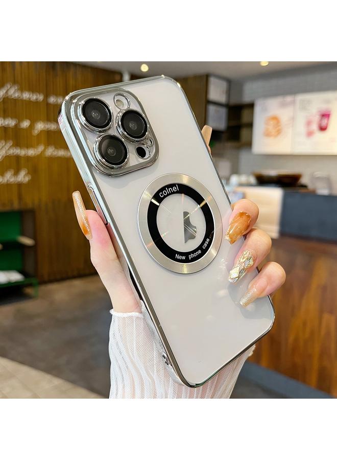 S-TOP Case For iPhone 12 Pro Transparent Electroplated PC MagSafe Phone Case - Image 1