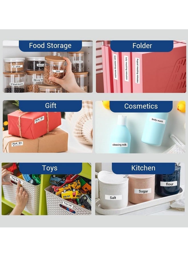 phomemo - D30 3 Roll Adhesive Mistery Pattern Label Paper 0.55" X 1.96" (14Mm X 50Mm) For Home Office School Organization, Gift, 130 Labels For Each Roll - Image 1