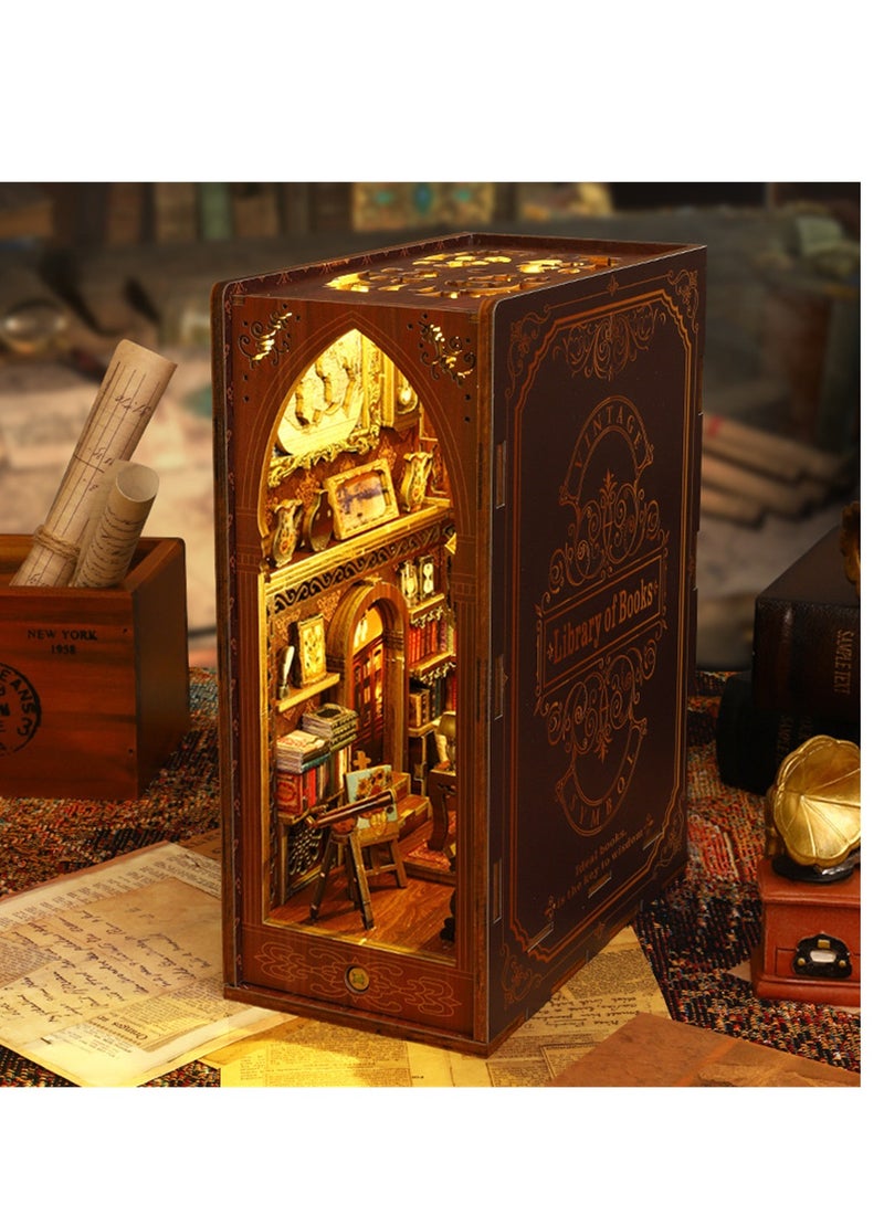 DIY assembly cabin collections Pavilion Creative stereo model New Year birthday gift light decompression toys  - Image 3