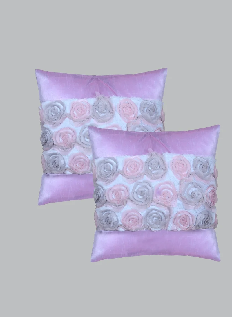 دوناتيلا غطاء وسادة، 45 × 45 سم (18 × 18 بوصة) قطعتان من أكياس الوسائد المزخرفة بدون حشو مع فن تجريدي جميل للأريكة التي تتحول إلى سرير وغرفة المعيشة والأريكة، ثيستل