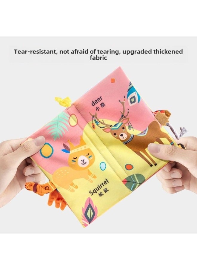 Generic - Baby Toys Tear Not To Rip Sound Educational Early Teaching Enlightenment Baby Bite Washable Baby Children Three-dimensional Cloth Book-Color: Land + Farm + Ocean - Image 1