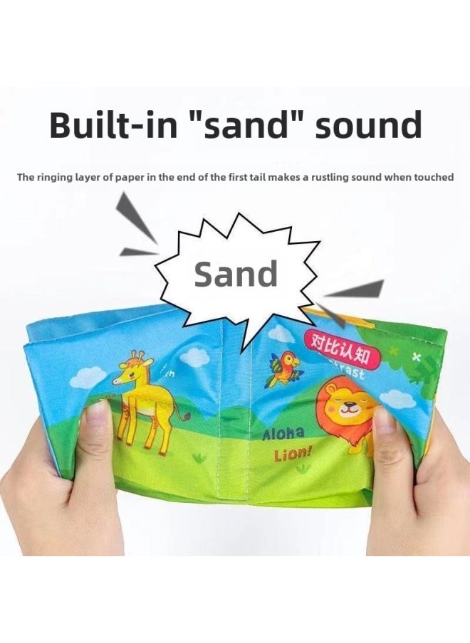 Generic - Baby Toys Tear Not To Rip Sound Educational Early Teaching Enlightenment Baby Bite Washable Baby Children Three-dimensional Cloth Book-Color: Land + Farm + Ocean - Image 1