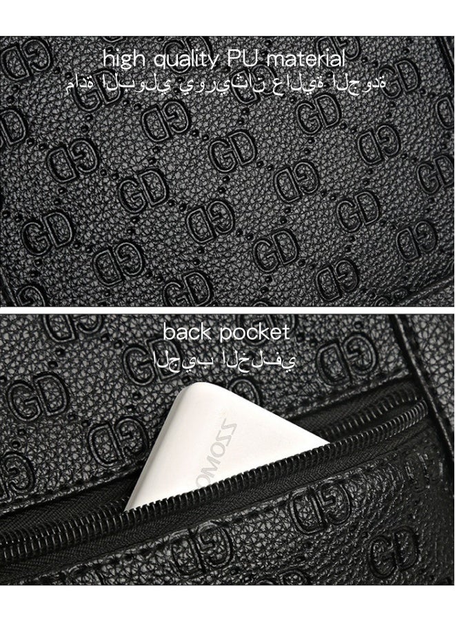 SHABILI Women's Large Capacity Shopping Bag, Ladies PU Leather Handbag Tote Bags Clutch Bag, Daily Commuting Shoulder Bag Side Bag Carry Bag Satchel Bags College Bag for Girls and College Students - Image 4