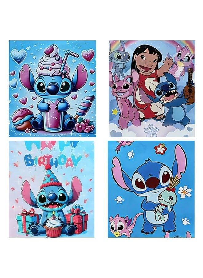 STITCH 20Pcs Stitch Party Favor Bags for Kids (4 Designs, 5 Each), Cute Stitch Gift Bags with Handles, Stitch Goodie Bags for Birthday Party Candy Treat Bags, Birthday Party Decoration Supplies - Image 1