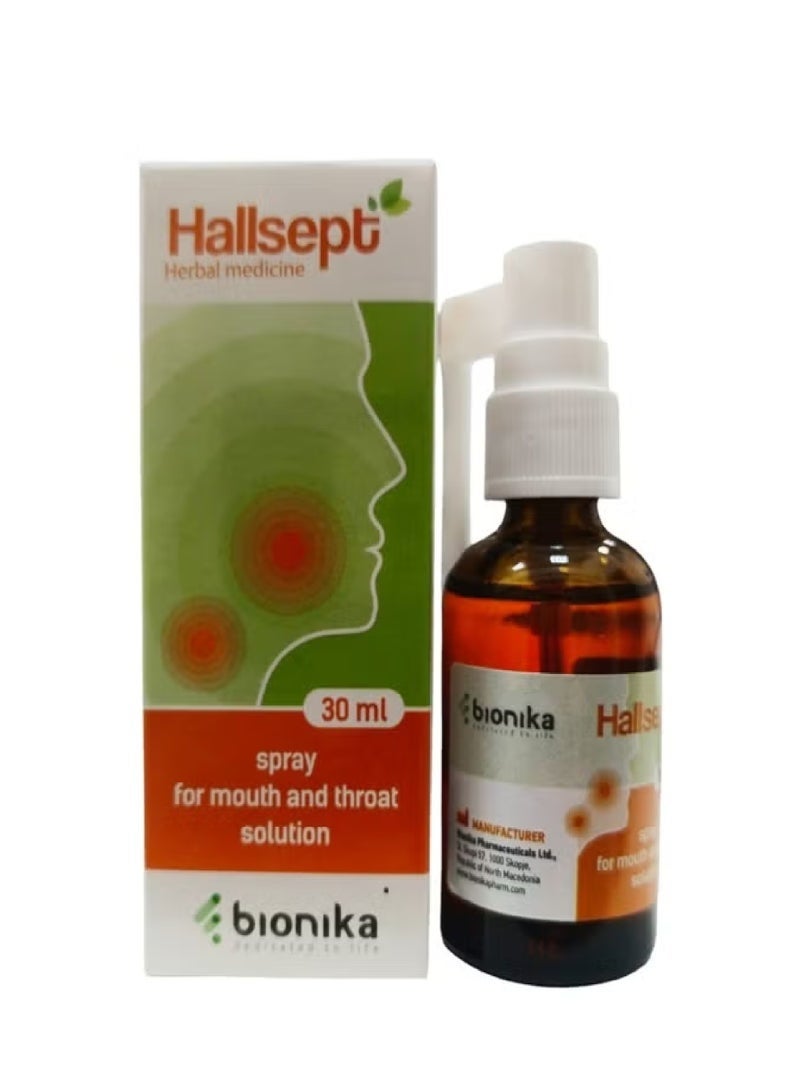 Hallsept Herbal Mouth & Throat Spray Solution 30ml