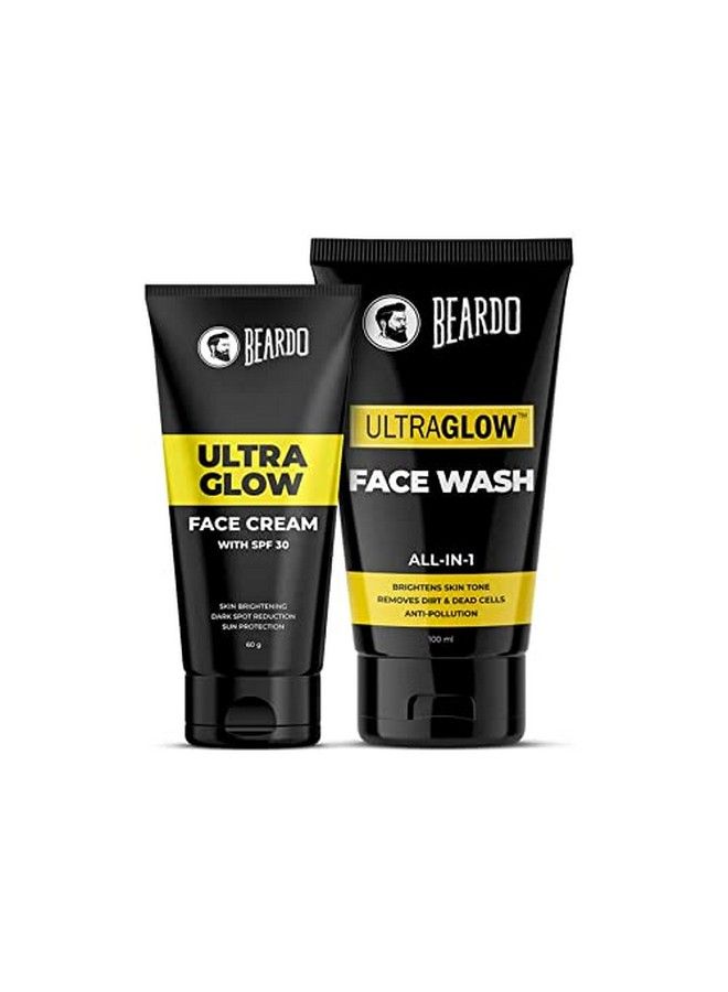 BEARDO Ultraglow Face Cream With Spf30 Dark Spot Reduction Cream 60Gm And Ultraglow Face Wash Glowing And Radiant Skin 100Ml (Pack Of 2) - Image 2