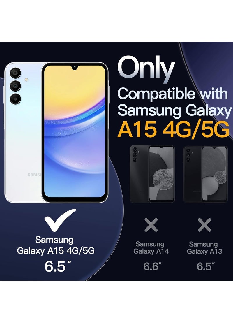 BORTONY Samsung Galaxy A15 Case Cover Flexible Soft Silicone Slim Fit Case for Galaxy A15 Anti Scratch with Inside Microfiber Lining Shockproof Protective Phone Case for Galaxy A15 4G/5G 6.5 inch - Image 2