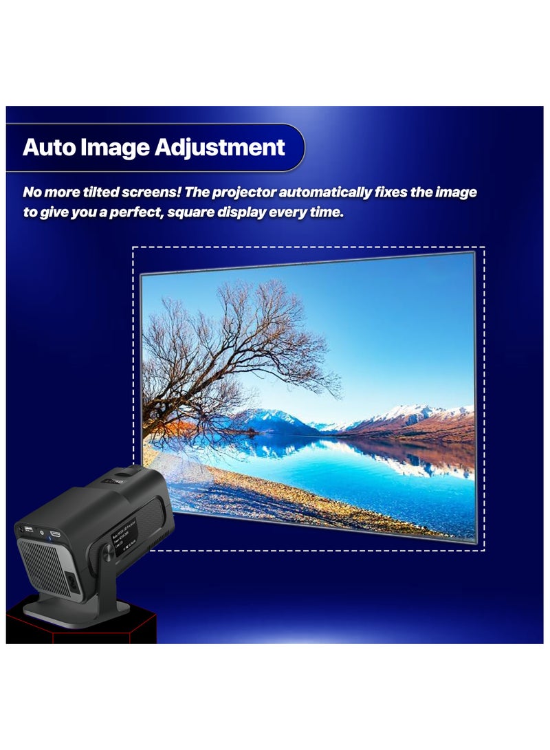 أيه بي جي HY320 4K بروجكتور صغير بنظام Android 11 بدقة Native 1080P و 390 ANSI، يدعم WiFi 6 مزدوج و BT 5.0، شاشة 1920*1080P، سينما محمولة مطورة من طراز HY300 مميزات المنتج - Image 5