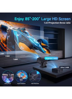ABJ HY320 4K Android 11 Mini Projector Native 1080P 390ANSI Dual Wifi6 BT5.0 1920*1080P Cinema portable Projetor upgrated HY300  - Image 3