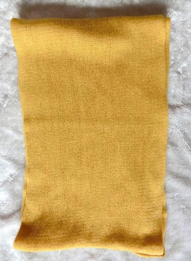 Wander Agio Women's Warm Long Shawl Winter Warm Large Scarf Pure Yellow 1 - Image 3