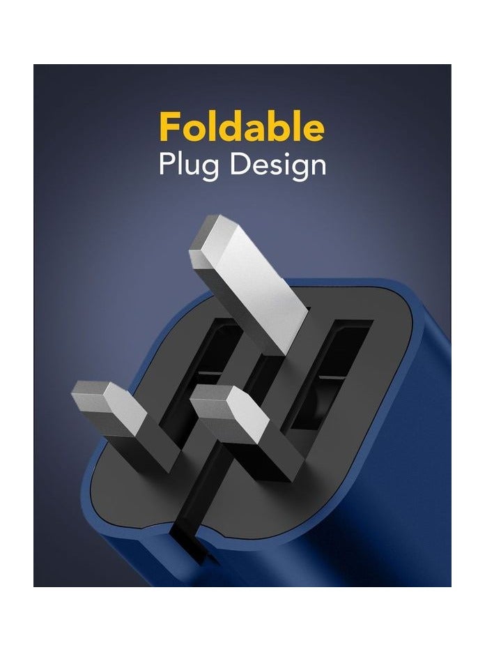 Remson شاحن حائط Remson Neo Power 45W GaN USB-C | منفذي USB-C مزدوجين، قابس قابل للطي، مؤشر LED ذكي | شاحن سريع لجهاز iPhone 16/15، Galaxy S25/S24، iPad، MacBook، Pixel، Steam Deck - Image 5