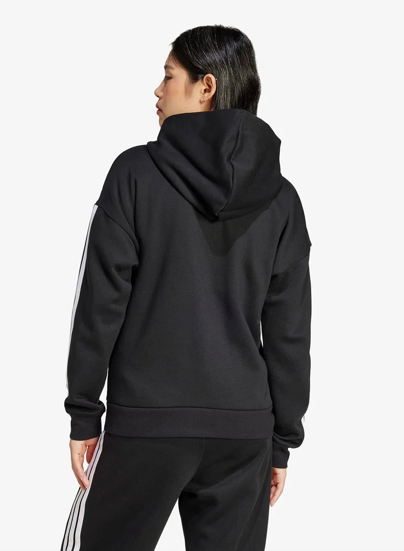 Adidas Essentials 3-Stripes Full-Zip Fleece Hoodie