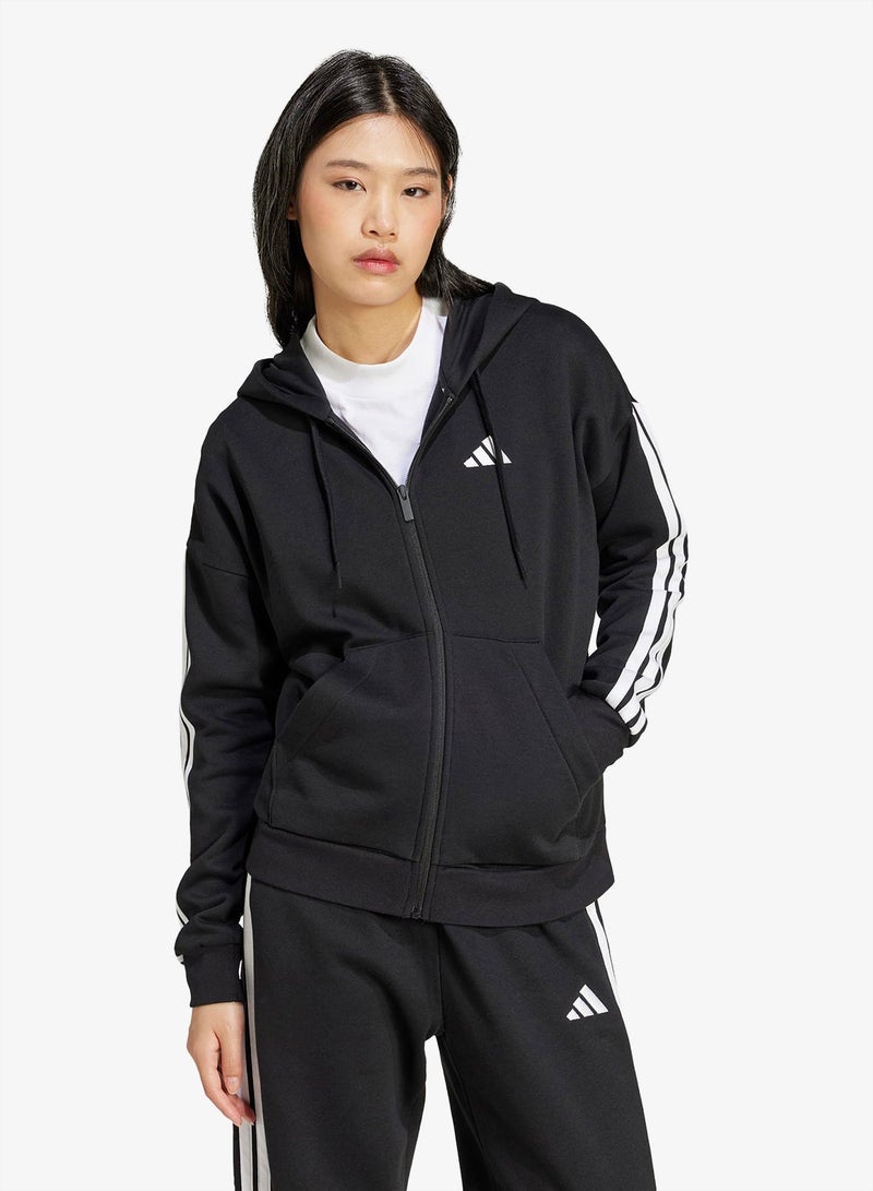 اديداس كنزة Essentials 3-Stripes Full-Zip Fleece - Image 1