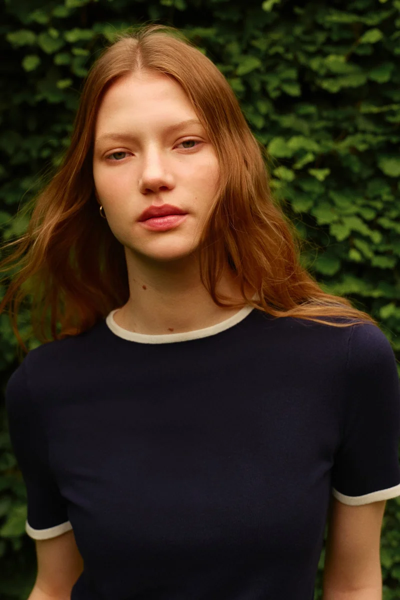 H&M Fine-knit T-shirt