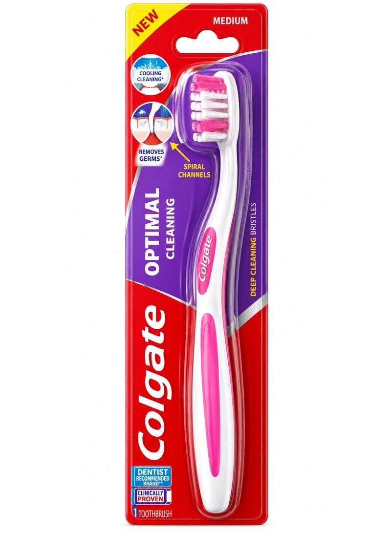Colgate فرشاة أسنان كولجيت أوبتيمال - تنظيف متكامل وحماية للثة والأسنان