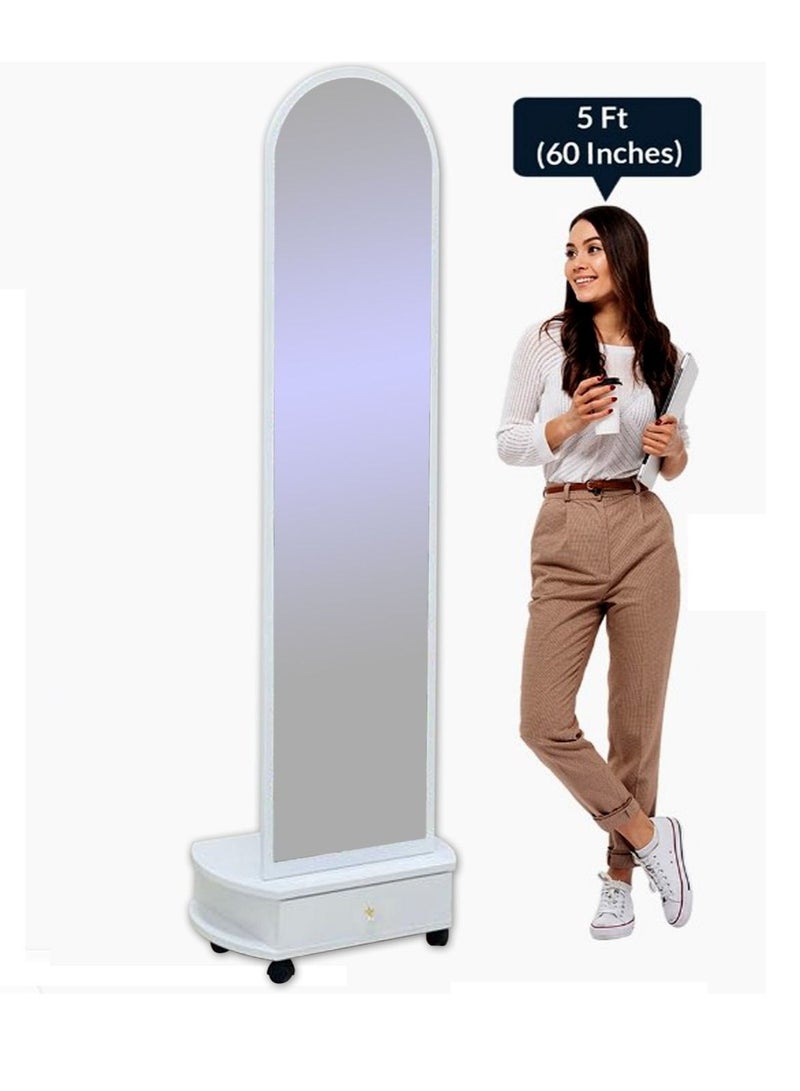 Living Floor Full Length Mirror with Holder 170*40*45cm - Image 2