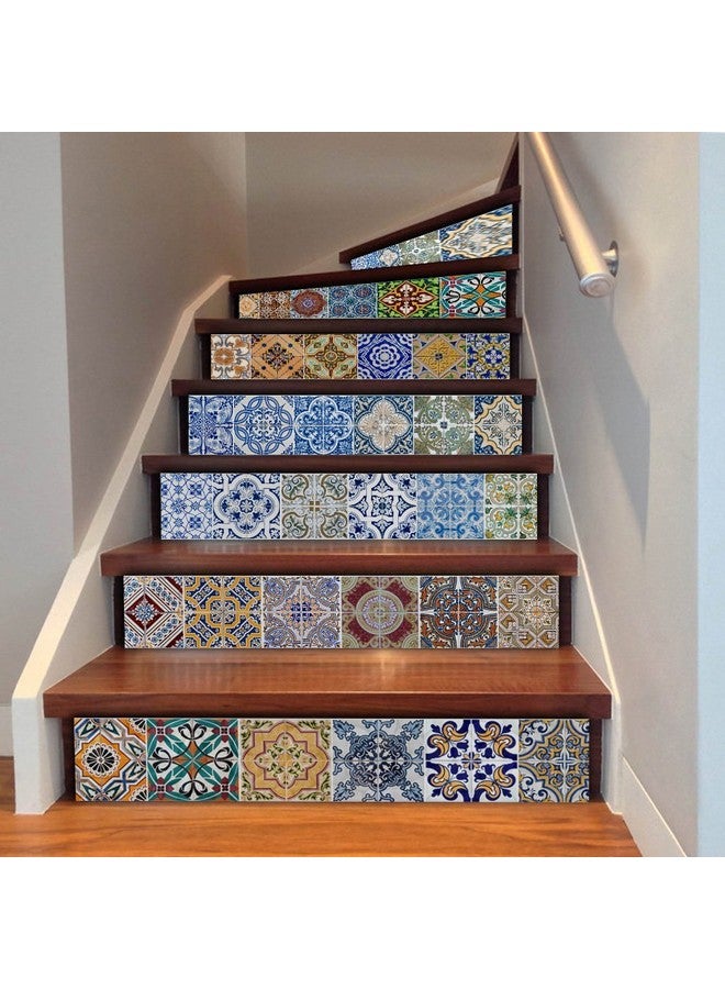TUOKING 6 Strips Stair Risers Stickers Peel and Stick Stair Decals Removable Self-Adhesive Vinyl Staircase Stickers, 39.37" L x 7.08" W for 6 Steps - Image 4