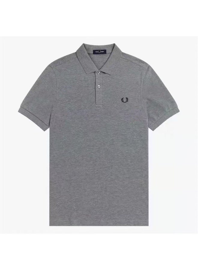 Fred Perry plain polo shirt in gray - Image 3
