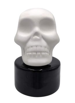 mEssentials Wild Essentials Skull Ceramic Aromatherapy Wicking Diffuser for Essential Oils and Fragrance, Non-Electric Air Freshener for Bedroom, Office, Bathroom, 5 inches tall 