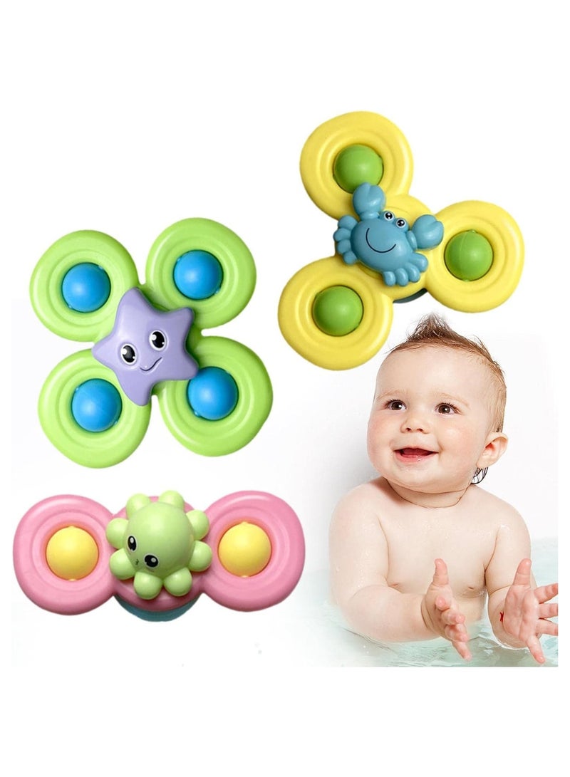 REZZOSS NEW REZZOSS Suction Cup, Baby Spinning Suction Toys - Spinning Toys for Kids Sensory Toys Early Education Toys Bath Toy  - Image 2