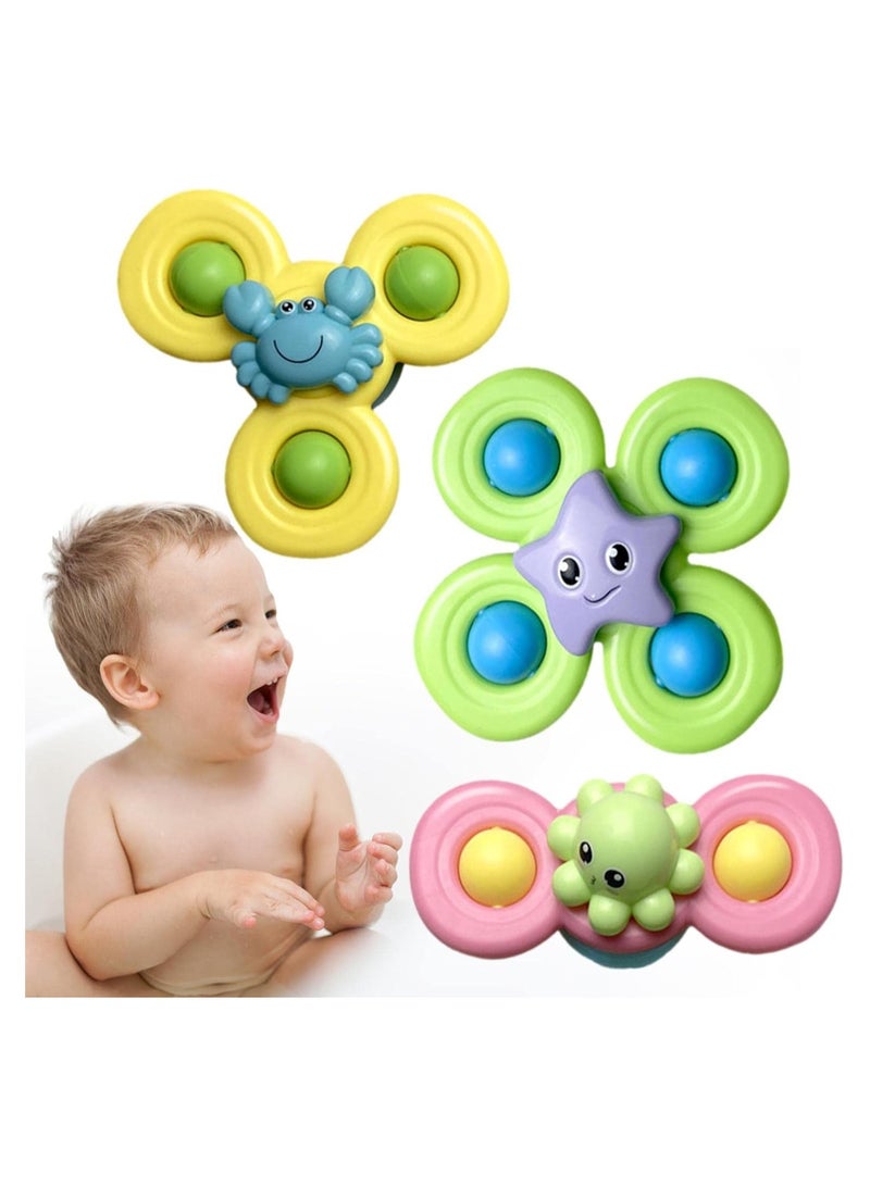 REZZOSS NEW REZZOSS Suction Cup, Baby Spinning Suction Toys - Spinning Toys for Kids Sensory Toys Early Education Toys Bath Toy  - Image 3