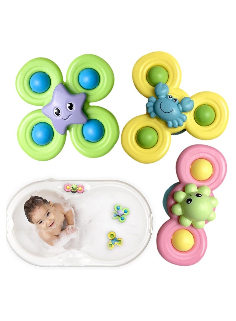 REZZOSS NEW REZZOSS Suction Cup, Baby Spinning Suction Toys - Spinning Toys for Kids Sensory Toys Early Education Toys Bath Toy  - Image 5