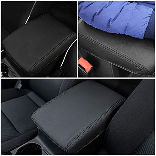 INTGET for 2025 Mazda CX5/CX-5 Accessories Center Console Cover for Mazda CX5 2025 2024 2023 2022 2021 2018 2019 2020 Leather Car Armrest Arm Rest Box Lid Dog Seat Protector(Black) - Image 4
