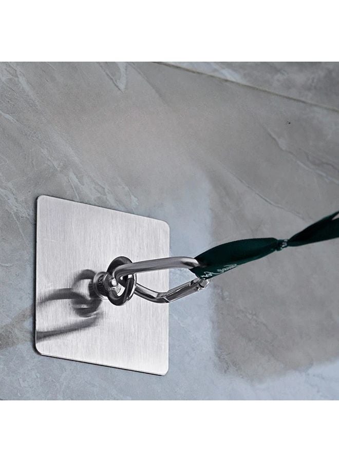 2pcs Stainless Steel Rope Hook Multi Purpose Indoor Outdoor Coat Utility Hooks - Image 3