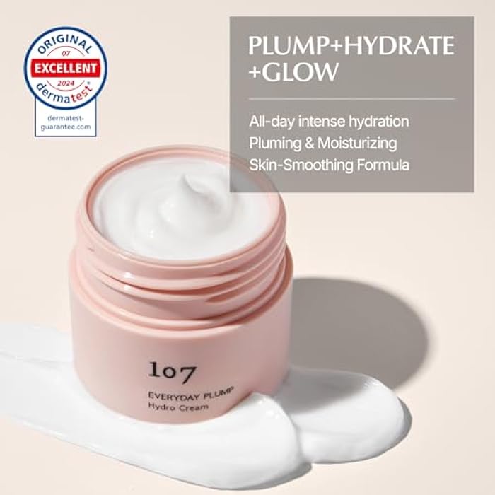 107 EVERYDAY PLUMP Hydro Cream, Lightweight Face Moisturizer with Probiotics, Squalane, and Fermented Ginseng, Hydrates, Nourishes, and Enhances Skin's Radiance and Softness (1.7 fl oz) - Image 2