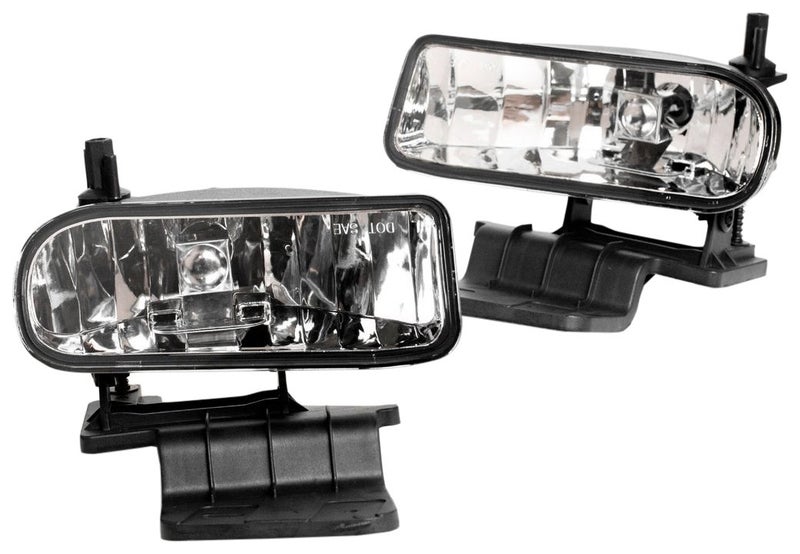 Avec Chevrolet Silverado 1500/2500 OE S Clear Fog Lamp Lights Replacement Pair Set, 1999/2000/2001