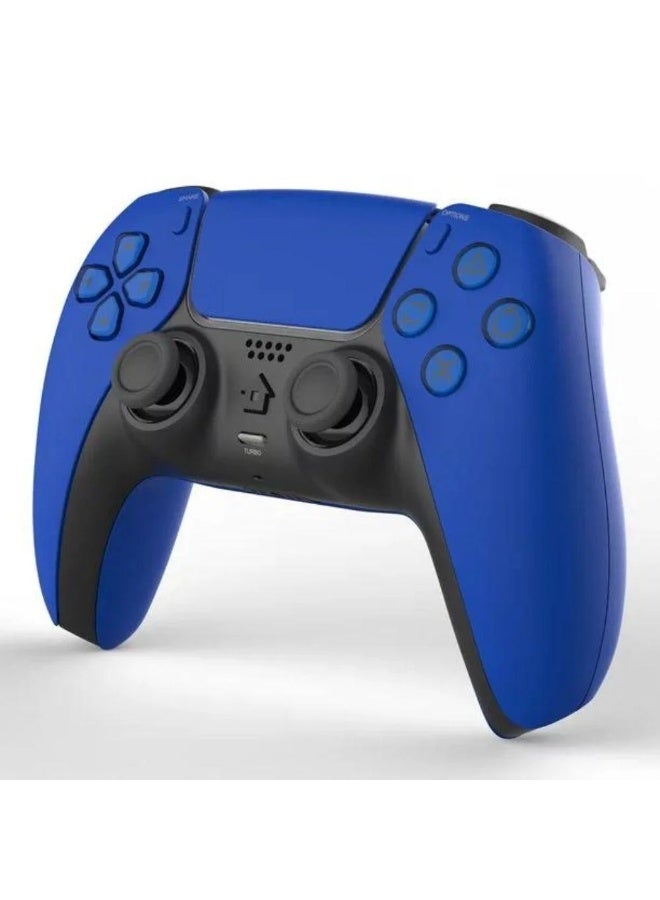 يد تحكم ألعاب لاسلكية PlayX باللون الأزرق – ذراع بلوتوث متوافقة مع PS4 / PS3 / الكمبيوتر / أندرويد / iOS مع اهتزاز مزدوج