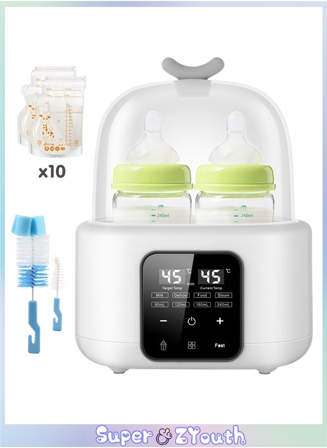 Baby Double Bottle Warmer, 6-in-1 Multifunction Breast Milk Warmer, Fast Baby Food Heater and Defrost Warmer, LCD Display Accurate Temperature Adjustment, 48H Keep Warm - pzsku/Z678EE355C41781AB6A2DZ/45/_/1729325602/7eececdb-aa16-413c-96cf-5708de47b44f