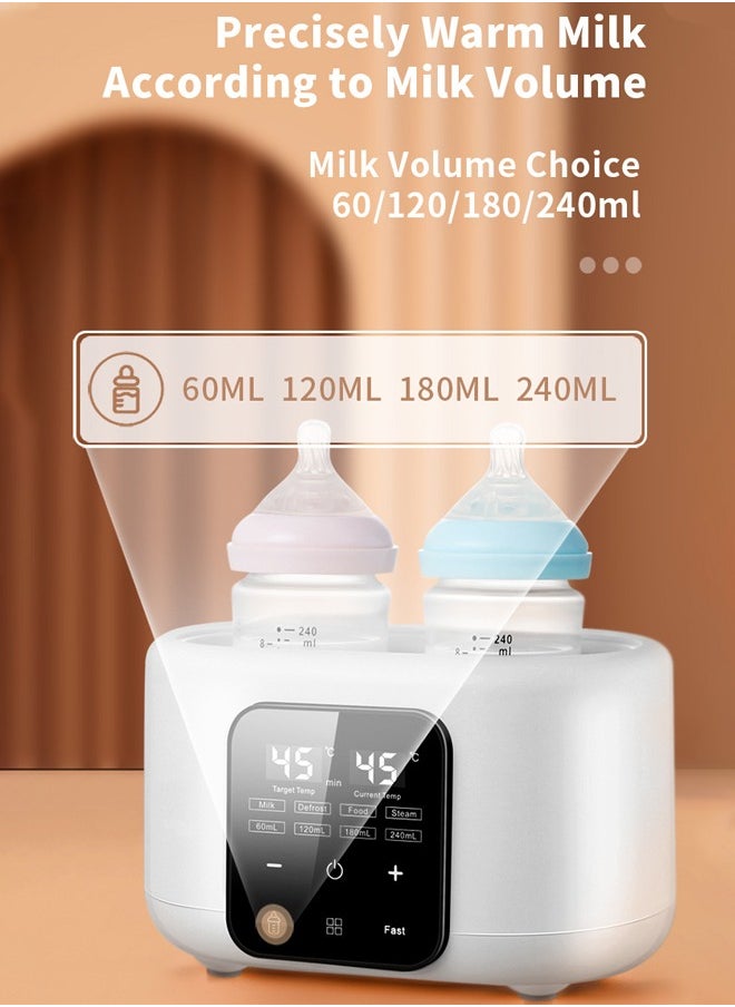 Baby Double Bottle Warmer, 6-in-1 Multifunction Breast Milk Warmer, Fast Baby Food Heater and Defrost Warmer, LCD Display Accurate Temperature Adjustment, 48H Keep Warm - pzsku/Z678EE355C41781AB6A2DZ/45/_/1729325679/eab3b82e-34d3-4615-96f5-052e758811a2