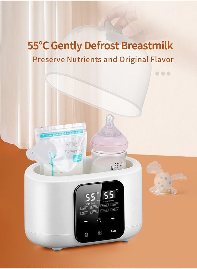 Baby Double Bottle Warmer, 6-in-1 Multifunction Breast Milk Warmer, Fast Baby Food Heater and Defrost Warmer, LCD Display Accurate Temperature Adjustment, 48H Keep Warm - pzsku/Z678EE355C41781AB6A2DZ/45/_/1729325698/a4f1d9c7-3409-4c28-b596-6fb570539a49