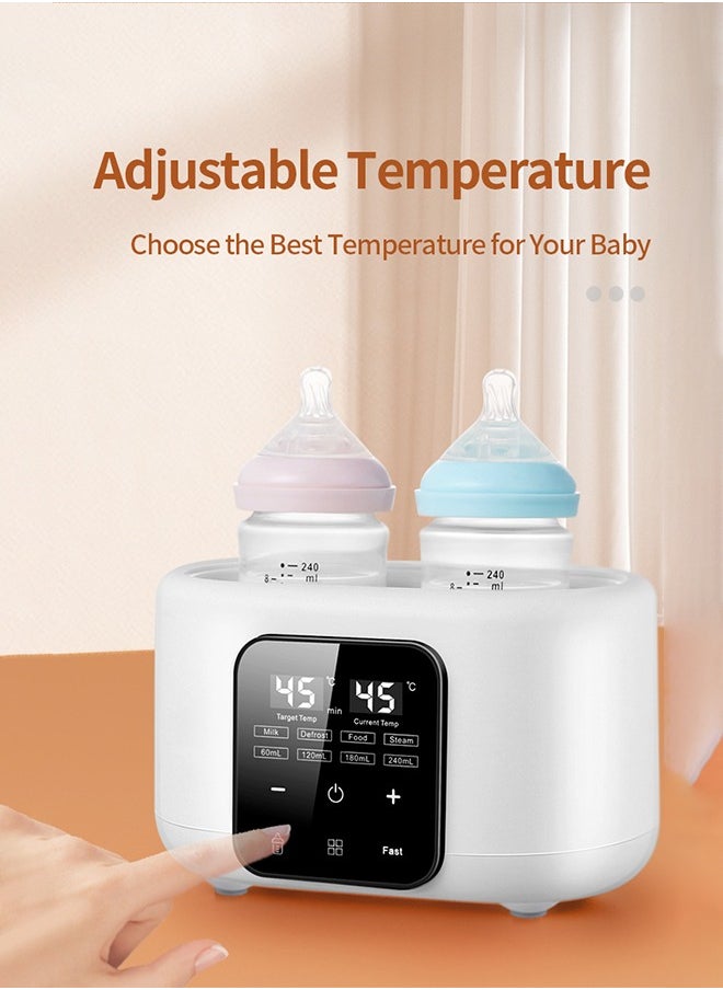 Baby Double Bottle Warmer, 6-in-1 Multifunction Breast Milk Warmer, Fast Baby Food Heater and Defrost Warmer, LCD Display Accurate Temperature Adjustment, 48H Keep Warm - pzsku/Z678EE355C41781AB6A2DZ/45/_/1729325699/2b61a3a1-2773-4211-82b7-af119d2a85fe