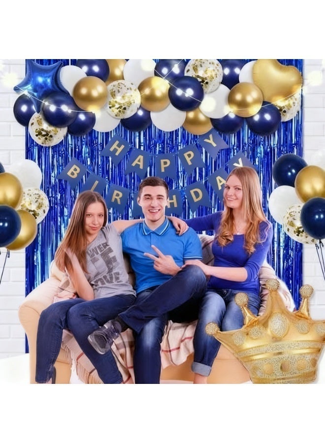 مجموعة ديكورات عيد ميلاد أنيقة - طقم كامل مع لافتة "عيد ميلاد سعيد" لحفلات لا تُنسى - Image 4