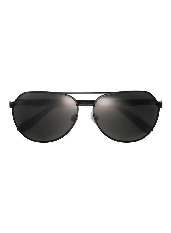 DOCKERS Men'S Crew Aviator Sunglasses Black 61 Mm - Image 4